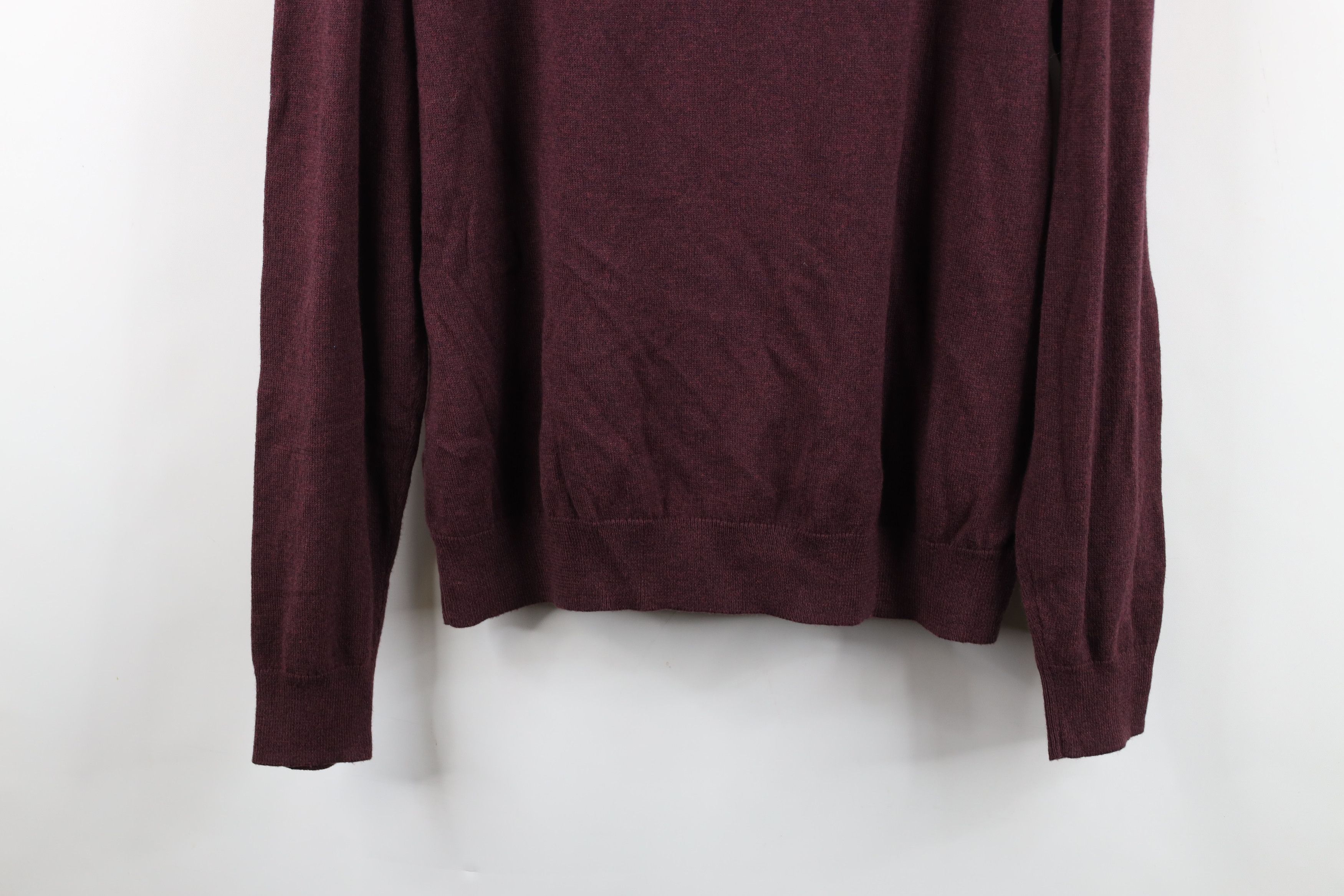 Vintage New Streetwear Cashmere Blend Knit Half Zip Pullover Sweater Size US L / EU 52-54 / 3 - 16 Thumbnail