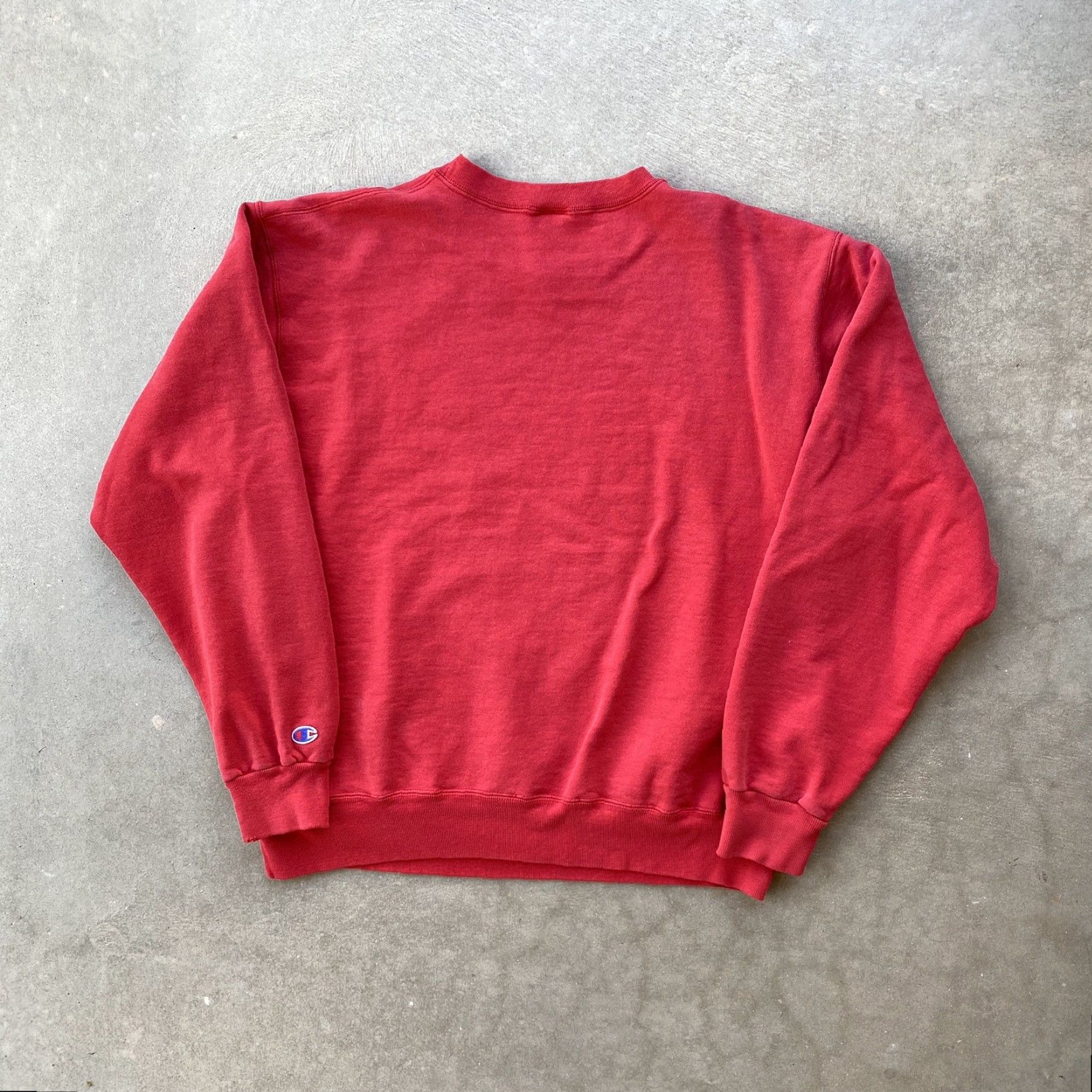 Champion VINTAGE Champion Logo Raglan Sweater XL Men Red Size US XL / EU 56 / 4 - 5 Thumbnail