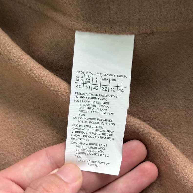 Max Mara Max Mara Dark Camel Bathrobe Wool Coat Size L / US 10 / IT 46 - 4 Thumbnail