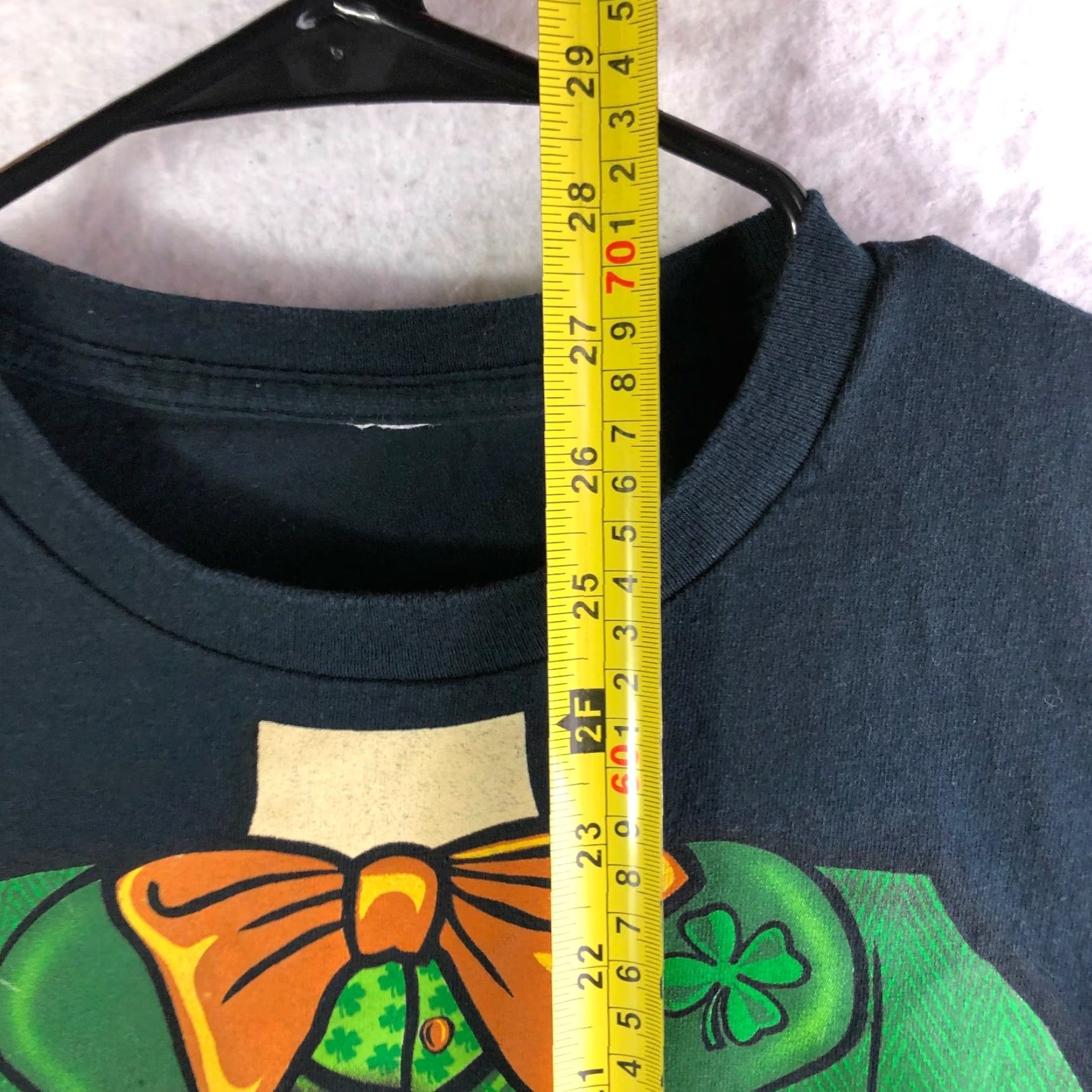 Vintage St Patricks Day Leprechaun Graphic Shirt Mens Large Black Crew Neck Short Sleeve T-Shirt Size US L / EU 52-54 / 3 - 4 Thumbnail