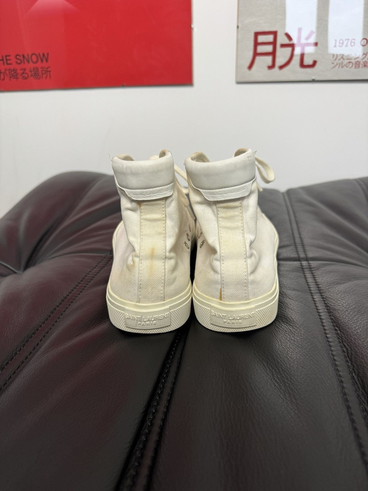 Saint Laurent Paris Saint Laurent Malibu High Tops Designer Luxury Shoes Rare Size US 7.5 / EU 40-41 - 6 Thumbnail