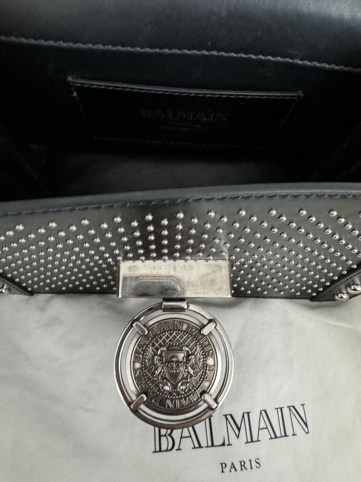 Balmain Balmain Baby Box Studded Shoulder Bag Size ONE SIZE - 7 Thumbnail