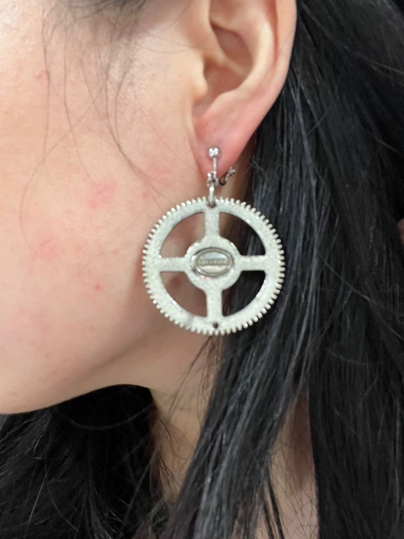 Jean Paul Gaultier Jean Paul Gaultier Gear Clip Earring-2506 Size ONE SIZE - 3 Thumbnail