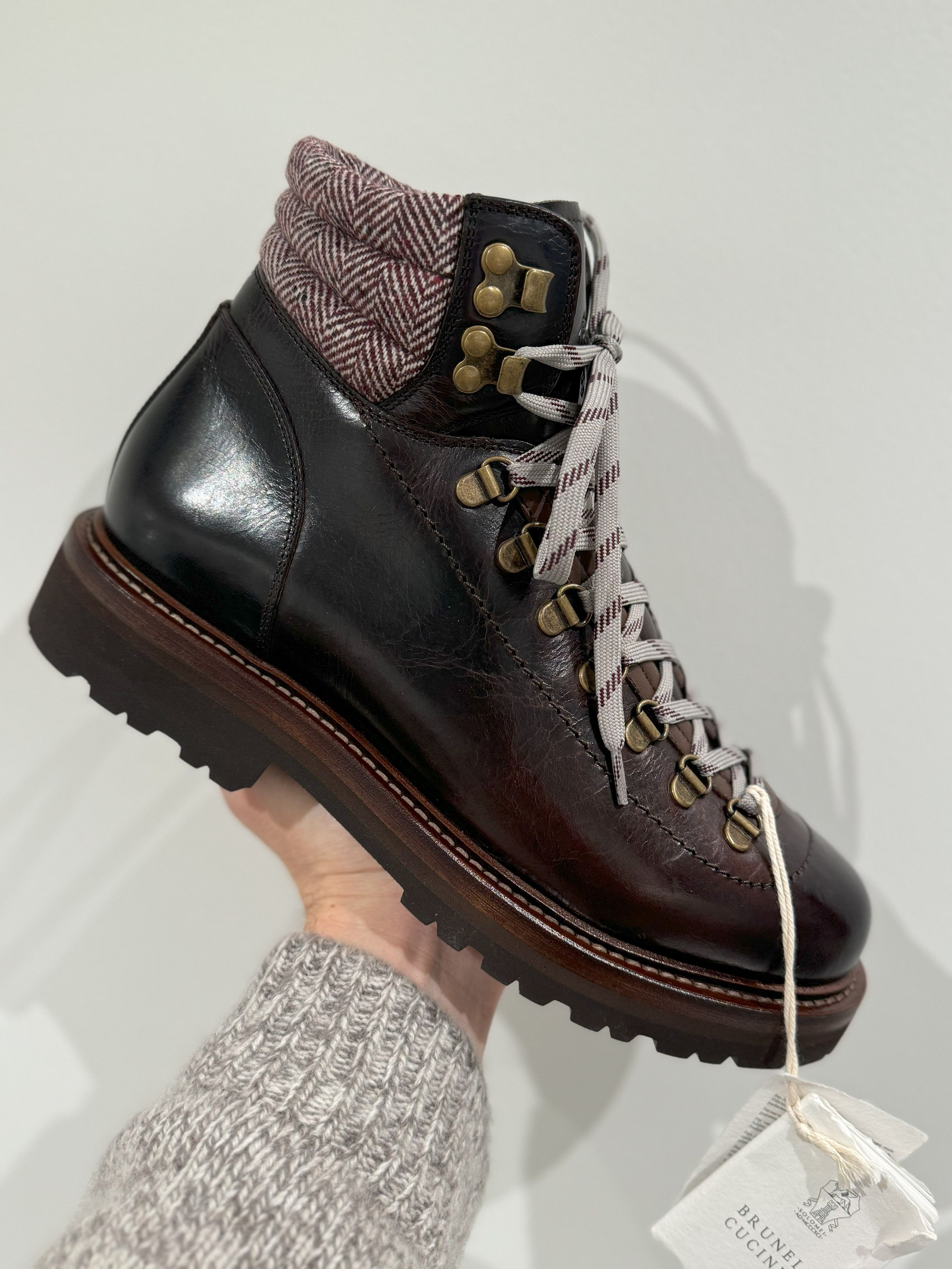 Brunello Cucinelli Mountain-Style Boots With Shearling Lining Size US 7 / EU 40 - 1 Preview