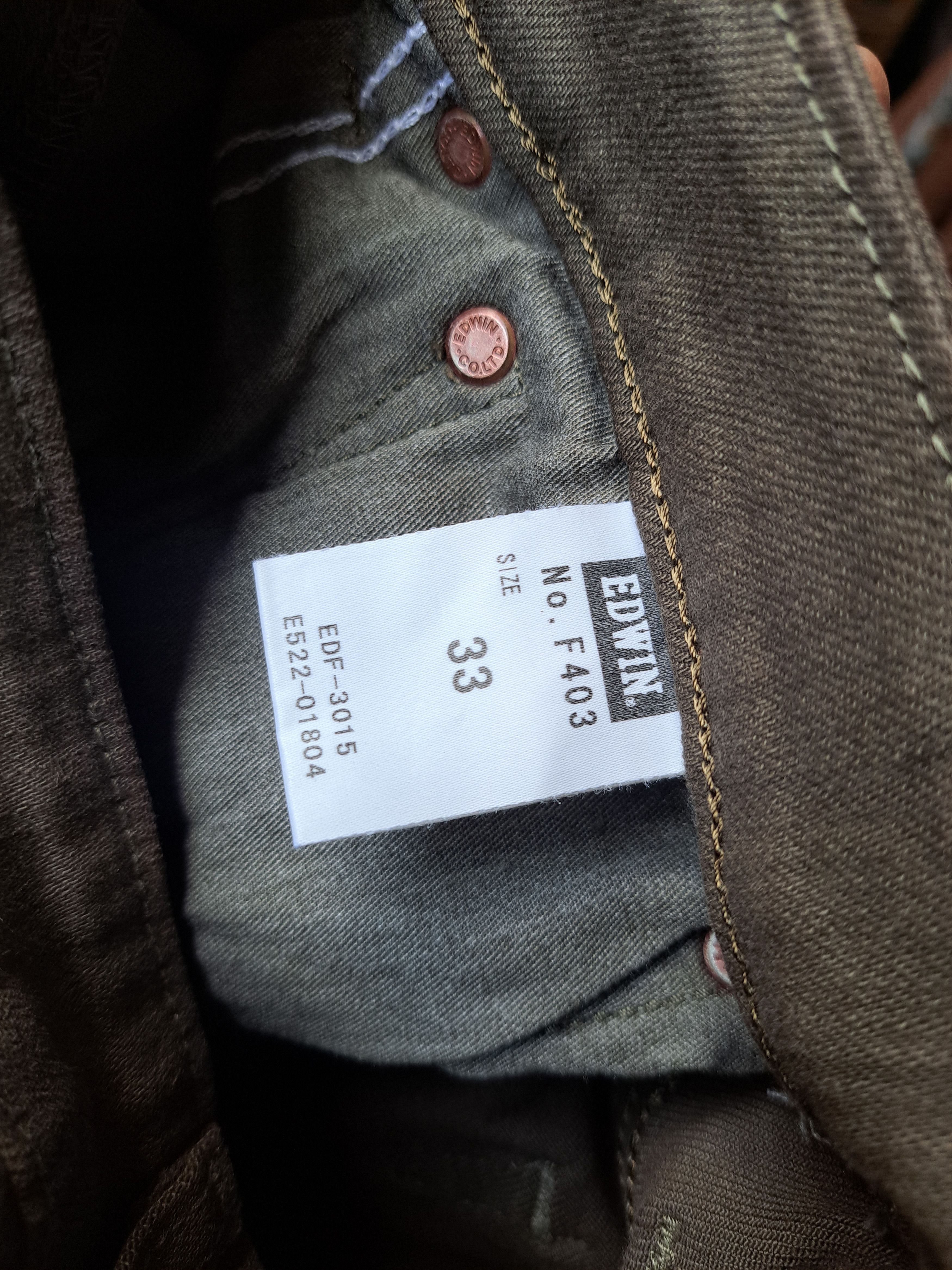Japanese Brand EDWIN Japan Denim Mens Size 32 US Size US 32 / EU 48 - 9 Thumbnail