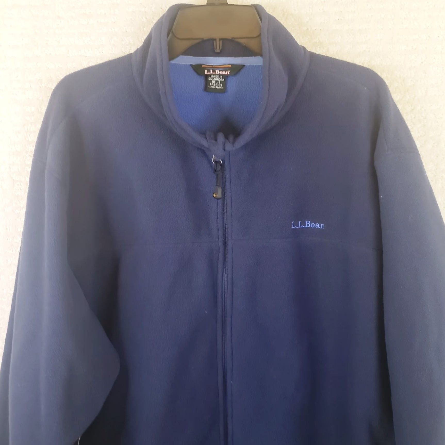 Vintage L.L. Bean Jacket Mens 2XL Blue Fleece Full Zip Polartec Mid-Length Windbreaker Pockets Size US XXL / EU 58 / 5 - 2 Thumbnail