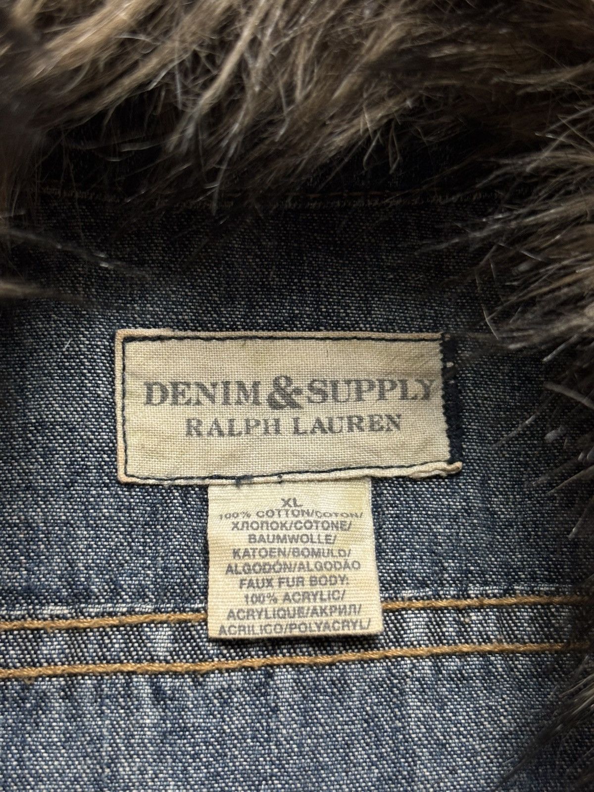 Denim & Supply Ralph Lauren × If Six Was Nine × Ralph Lauren Denim & Supply Ralph Lauren Jacket Faux Fur Collar Women XL Size XL / US 12-14 / IT 48-50 - 14 Thumbnail