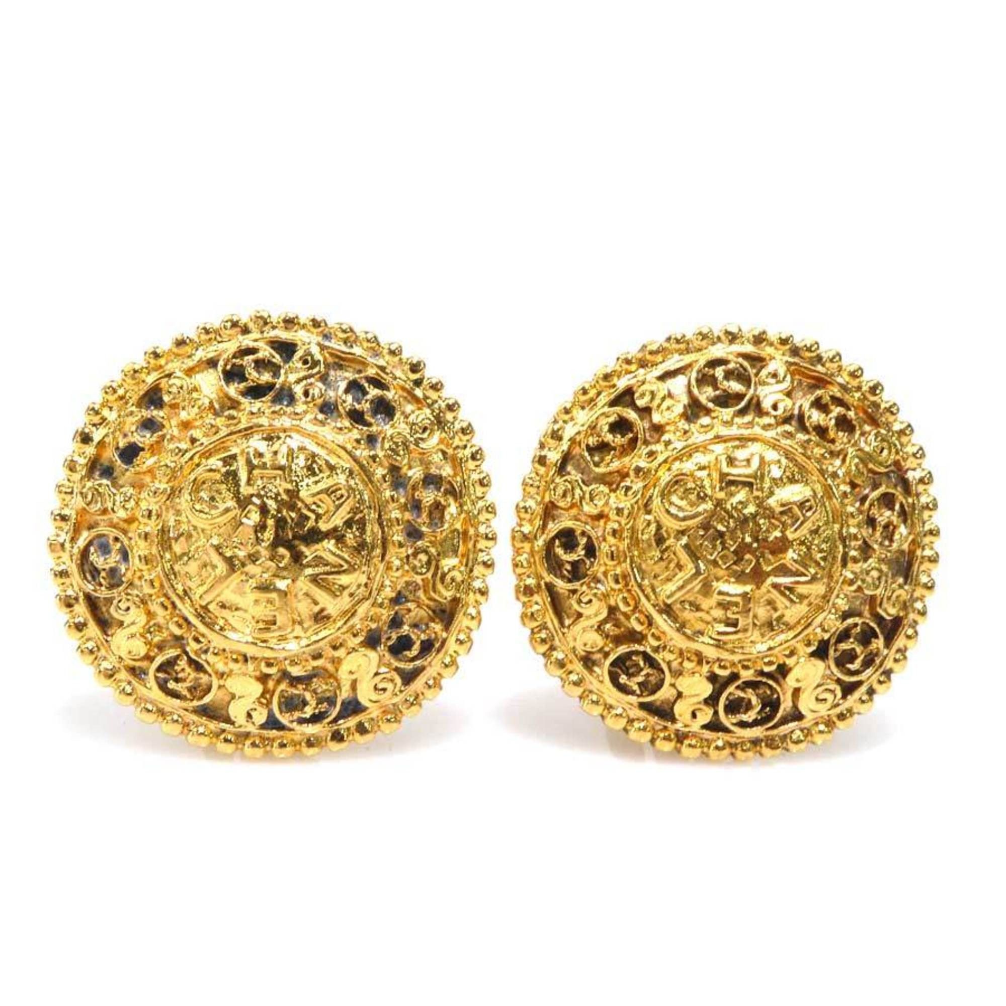 Chanel CHANEL Metal Gold Earrings for Women e61285a Size ONE SIZE - 1 Thumbnail