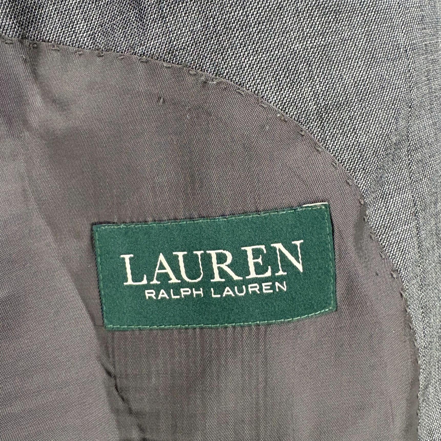 Ralph Lauren Lauren Ralph Lauren Blazer Mens 52R Gray Wool Stretch Two Button Suit Jacket Size 52R - 5 Thumbnail