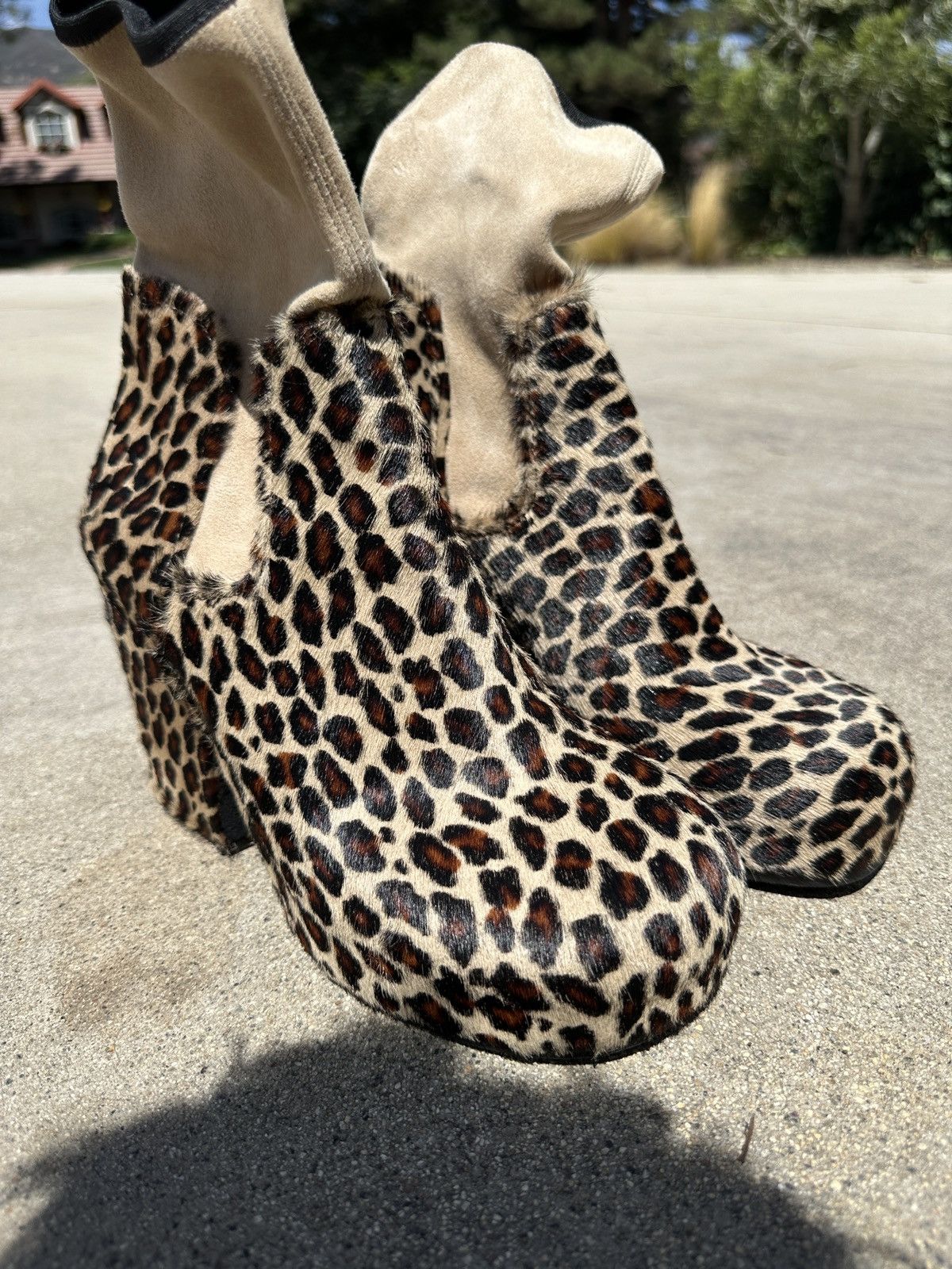 Random Identities Random Identities Cheetah Platform Heels Size US 9 / EU 42 - 2 Thumbnail