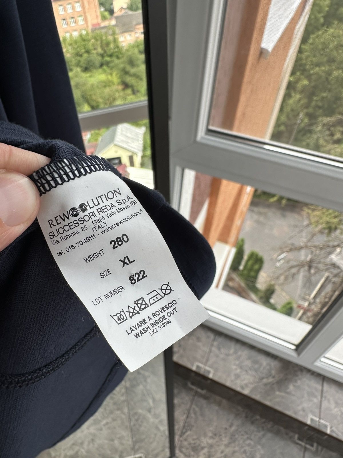 Outdoor Voices REDA Rewoolution Navy Blue Merino Wool Hoodie Size XL Size US XL / EU 56 / 4 - 7 Thumbnail
