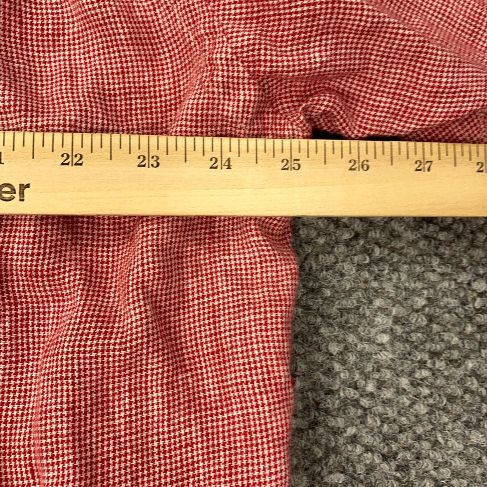 Orvis Orvis Signature Collection Shirt Mens XL Red Houndstooth Linen Button Up Size US XL / EU 56 / 4 - 8 Thumbnail