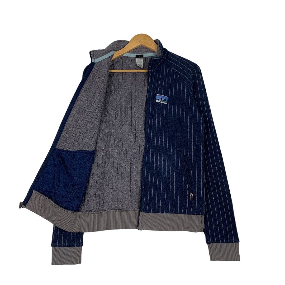 Patagonia PATAGONIA Blue Striped Sweater Jacket #1102-C50 Size US M / EU 48-50 / 2 - 9 Thumbnail
