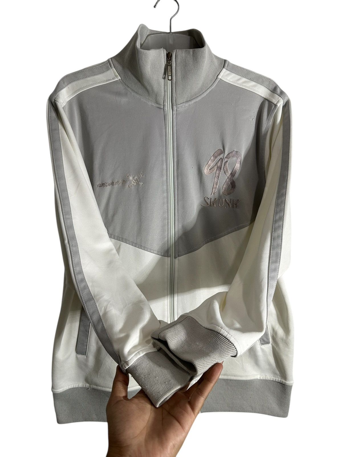 20471120 MISCHIEVOUS BLUE RABBIT SKUNK JACKET KAPITAL LGB STYLE Size US M / EU 48-50 / 2 - 6 Thumbnail
