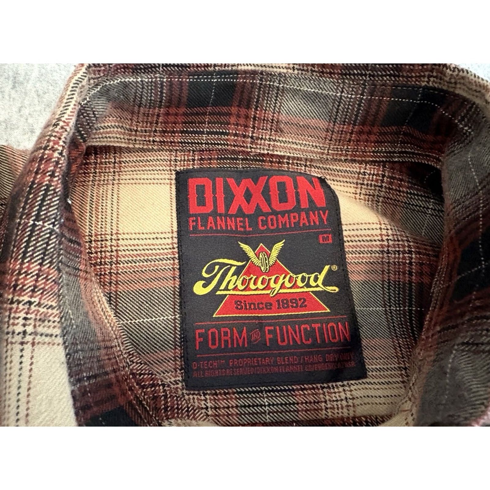 Thorogood Dixxon Thorogood Long Sleeve Brown Plaid Snap Shirt Mens M Size US M / EU 48-50 / 2 - 2 Thumbnail
