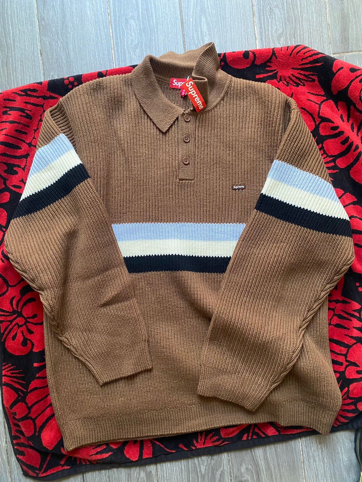 Supreme Supreme Small Box Polo Sweater size XL | Grailed