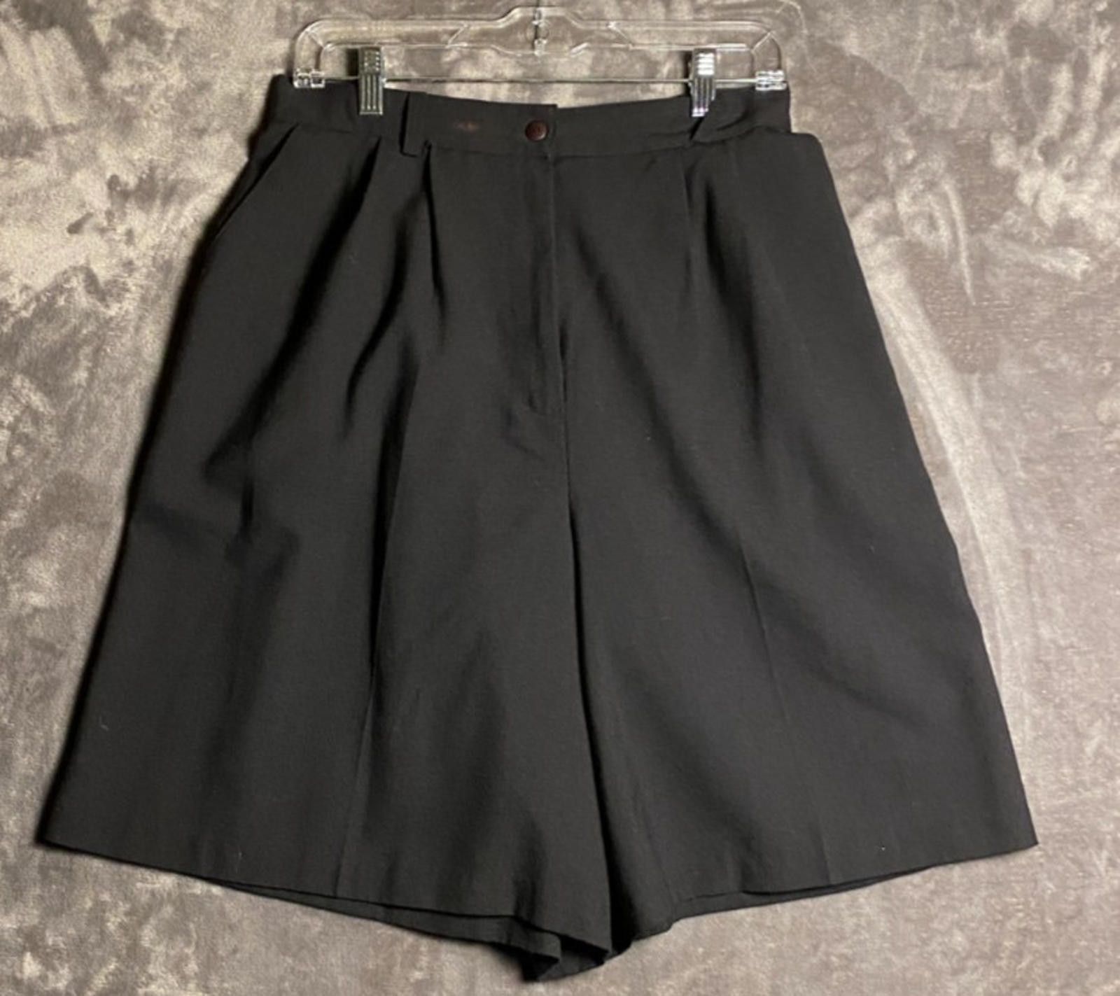 Designer Womens Lindsay Gee Elastic Waist Shorts Black Size 20W (B16) Size 42" / US 20 - 1 Thumbnail