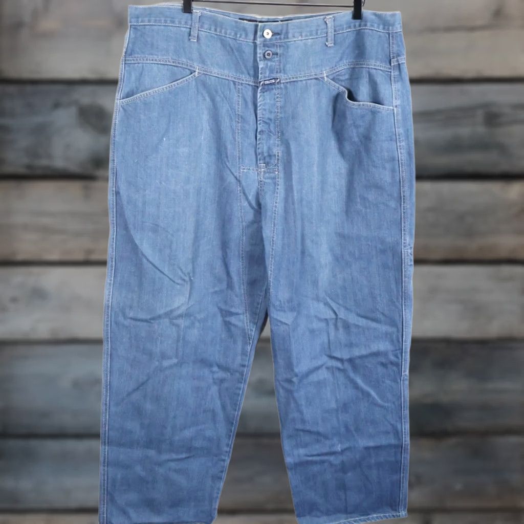 Denime VINTAGE Girbaud Jeans Men's 42 x 30 Blue Denim Carpenter Straight 90s Hip Hop VTG Mens Size US 42 / EU 58 - 1 Thumbnail