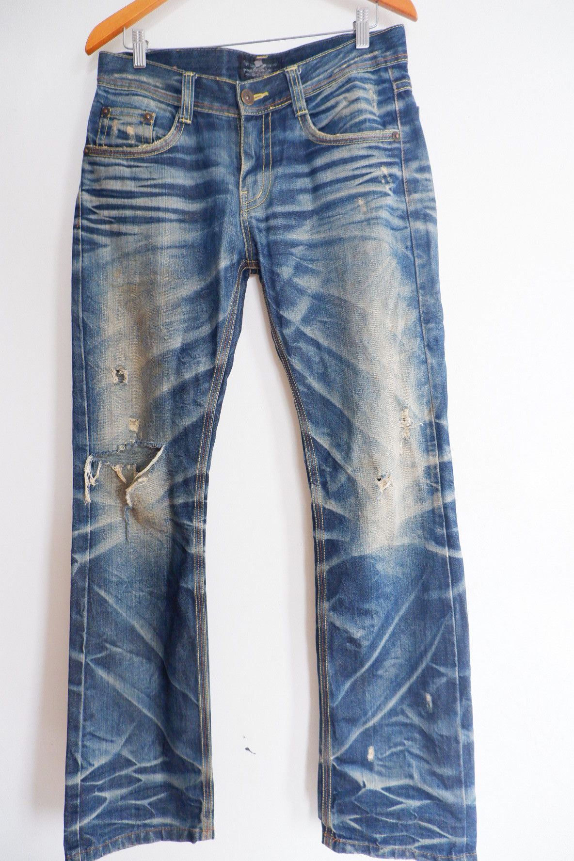 If Six Was Nine Vintage Slacks Japan Ripped Jeans Size US 32 / EU 48 - 3 Thumbnail