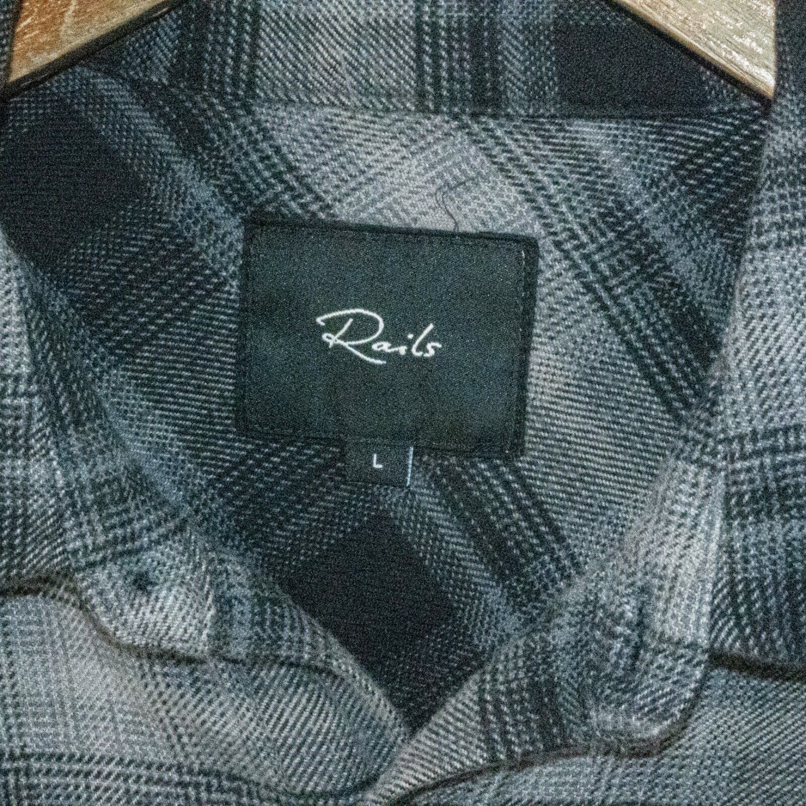 Rails RAILS Flannel Button up FORREST Shirt in Black Grey navy Size US L / EU 52-54 / 3 - 2 Thumbnail