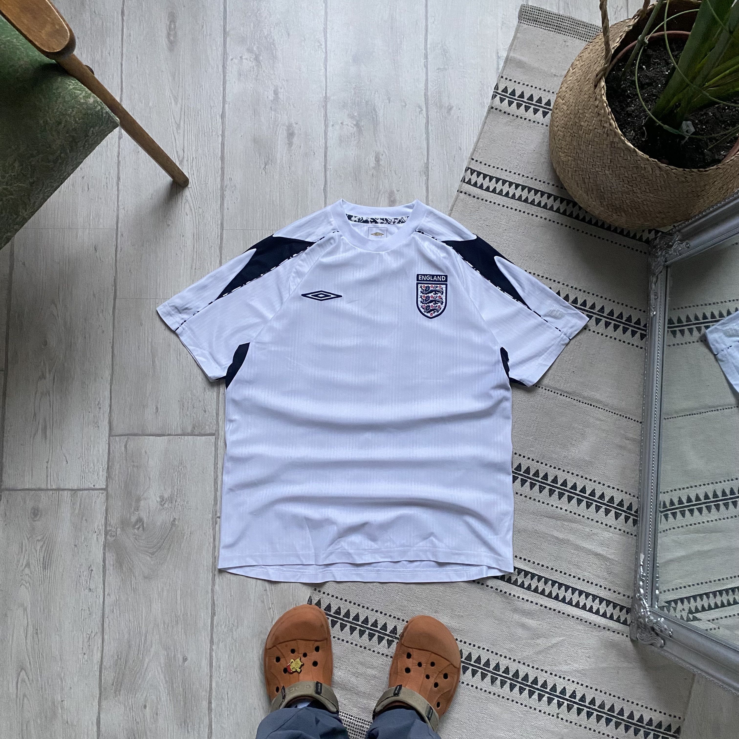 Nike ⚽️ Vintage Umbro England Soccer jersey Blockore Size US M / EU 48-50 / 2 - 1 Thumbnail