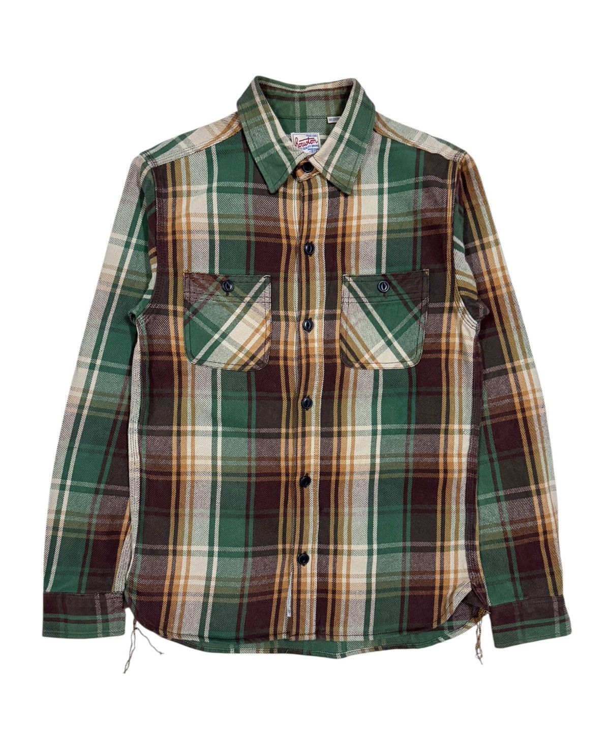 Japanese Brand Houston Union Made Tartan Flannel Button Ups Shirt Size US M / EU 48-50 / 2 - 1 Thumbnail