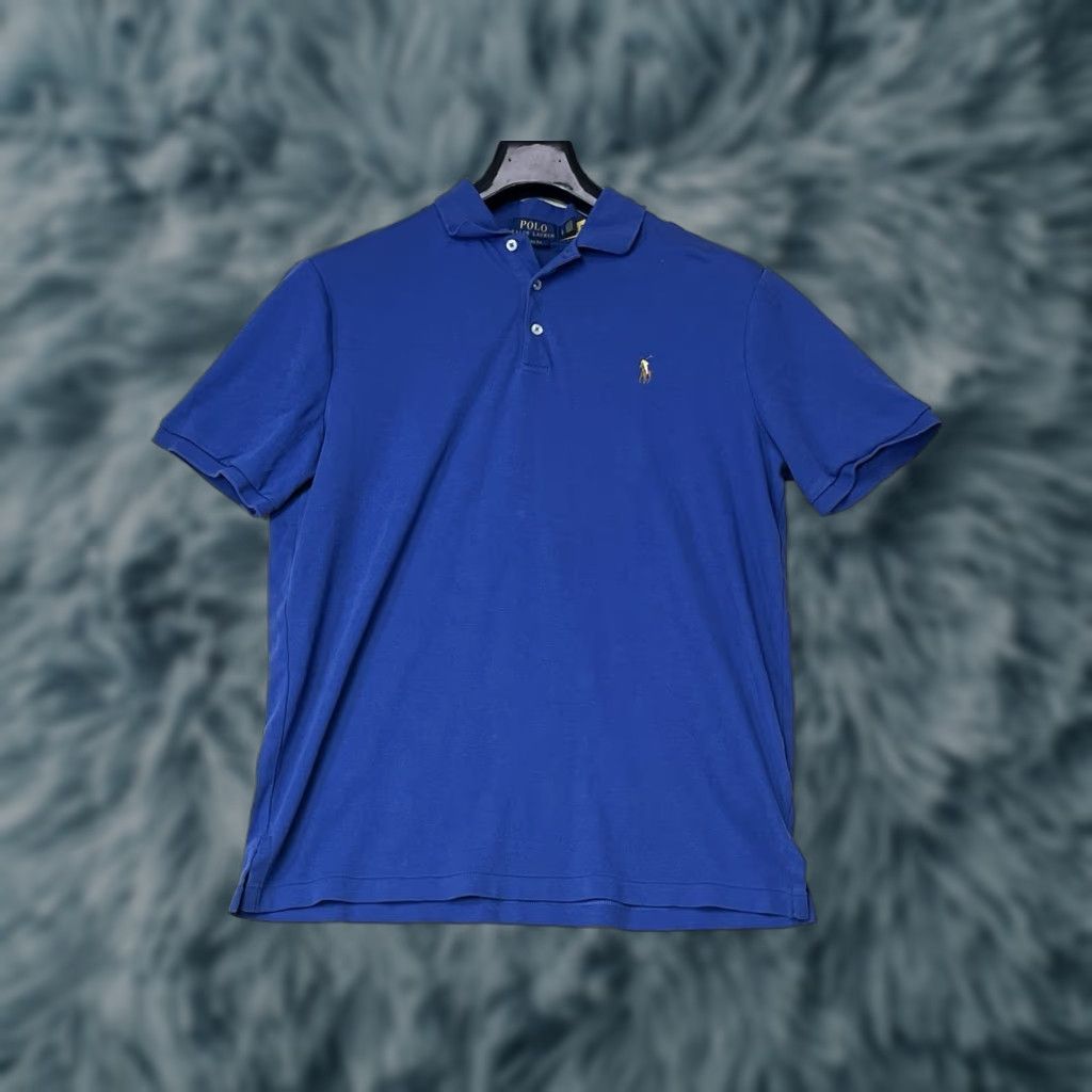 Polo Ralph Lauren Polo Ralph Lauren Polo Shirt Large Blue Men Short Sleeve Classic Fit Pockets Knit 100% Cotton Regular Size L Blue Men’s shirt Size US L / EU 52-54 / 3 - 1 Thumbnail