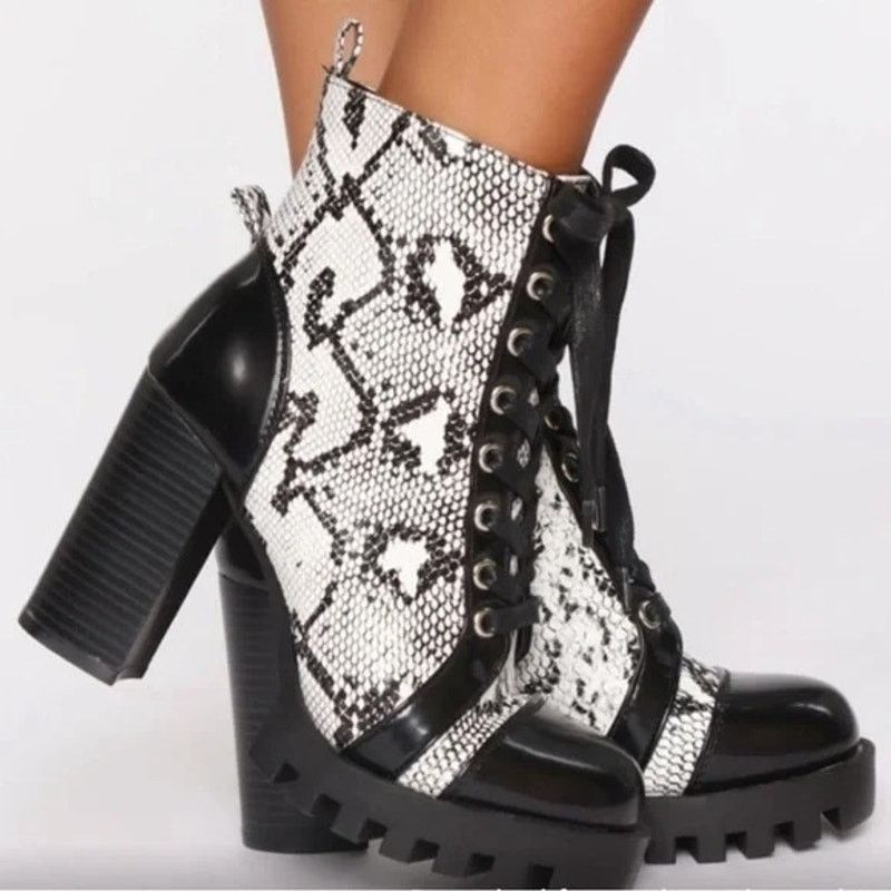 Designer Fashion Nova Up All Night Booties Glenna Platform Boots 10 Size US 10 / IT 40 - 1 Thumbnail