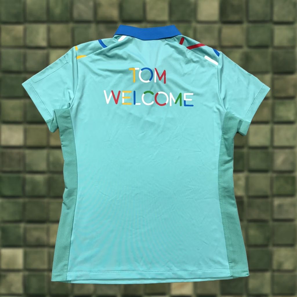 Vintage Anta Olympic Games Tech Polo Shirt Women’s M Tiffany Size M / US 6-8 / IT 42-44 - 1 Thumbnail