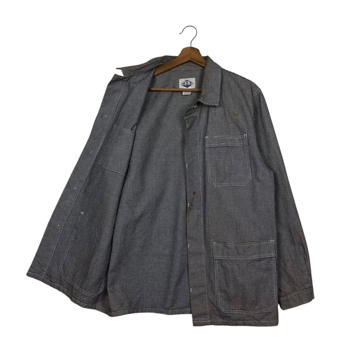 Vintage Vintage H.S.T. Equipment Uniform Houndstooth Coat Size US M / EU 48-50 / 2 - 12 Thumbnail