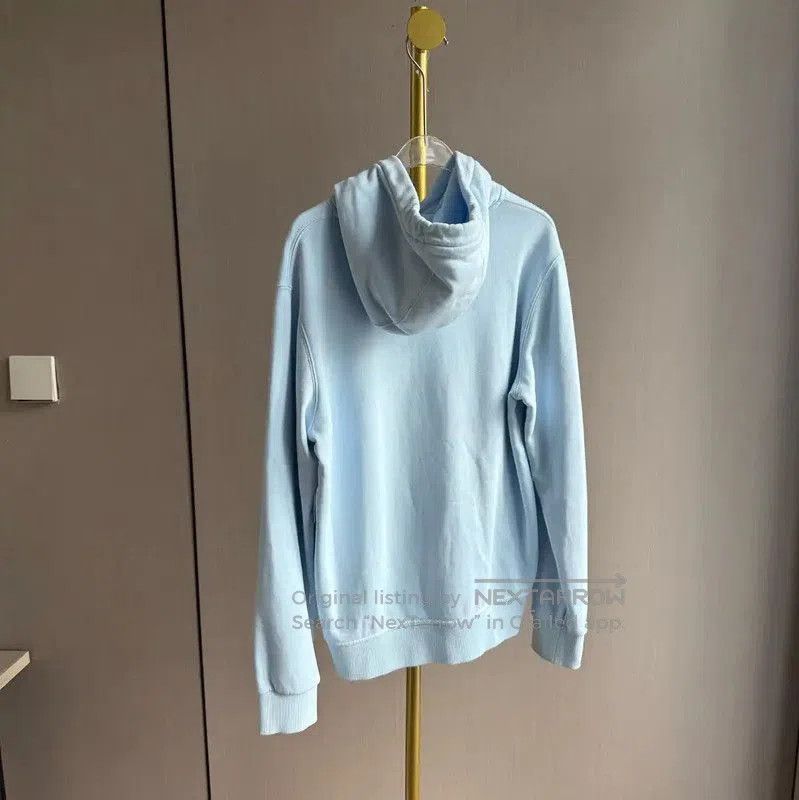 Burberry Burberry Light Blue Cotton Women's Hoodie. Size XS / US 0-2 / IT 36-38 - 2 Thumbnail