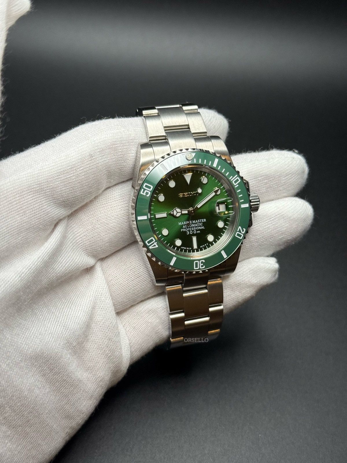 Seiko Seiko mod watch submariner hulk 40mm Size ONE SIZE - 3 Thumbnail