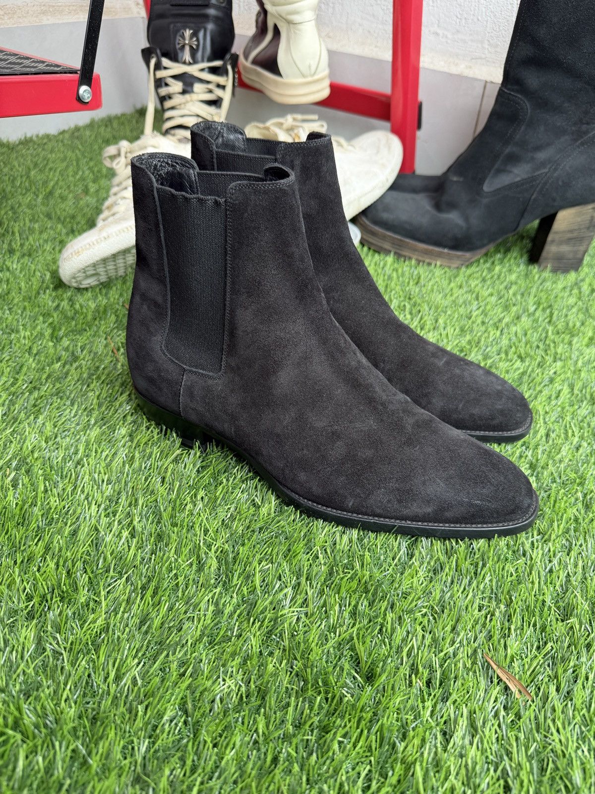 Saint Laurent Paris Suede wyatt boots by Hedi slimane Size US 7 / EU 40 - 5 Thumbnail