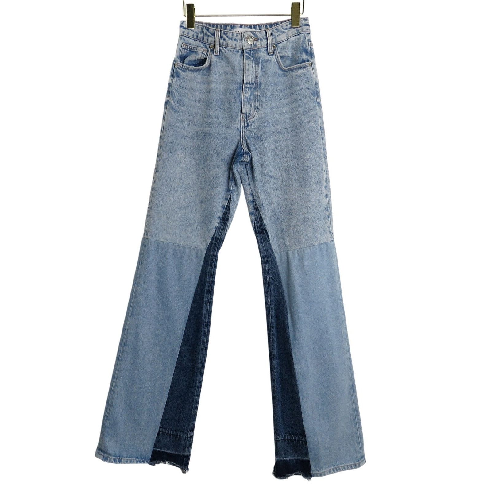 Zara Zara Wide Leg Patchwork Collection Jeans Color Block 6 Size 28" / US 6 / IT 42 - 3 Thumbnail