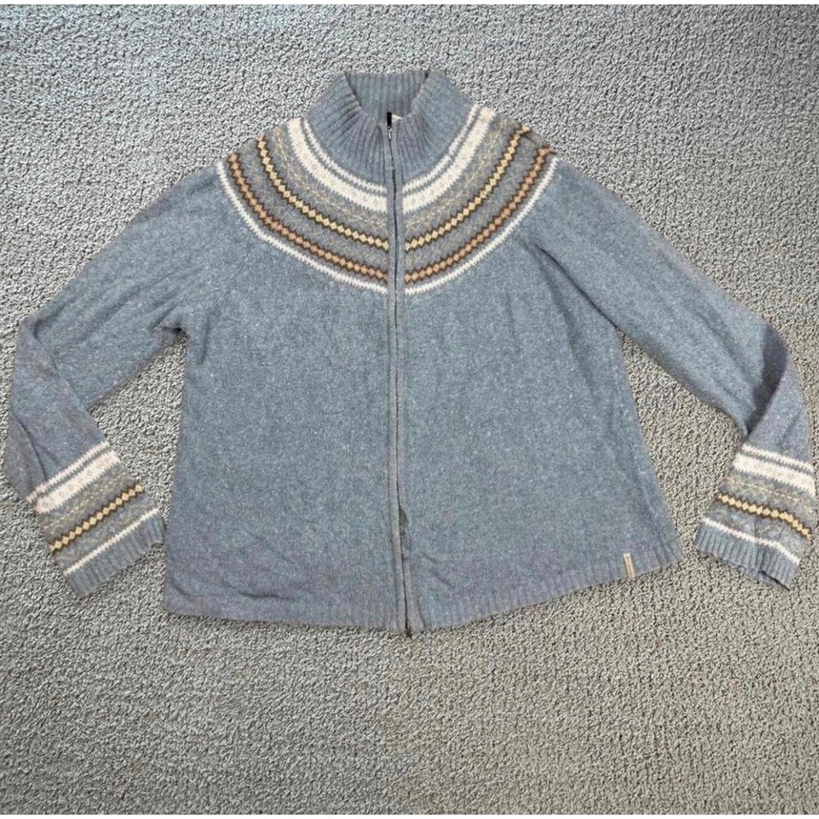 Columbia Columbia XCO Womens XL Nordic Fair Isle Sweater Jacket Size XL / US 12-14 / IT 48-50 - 1 Thumbnail