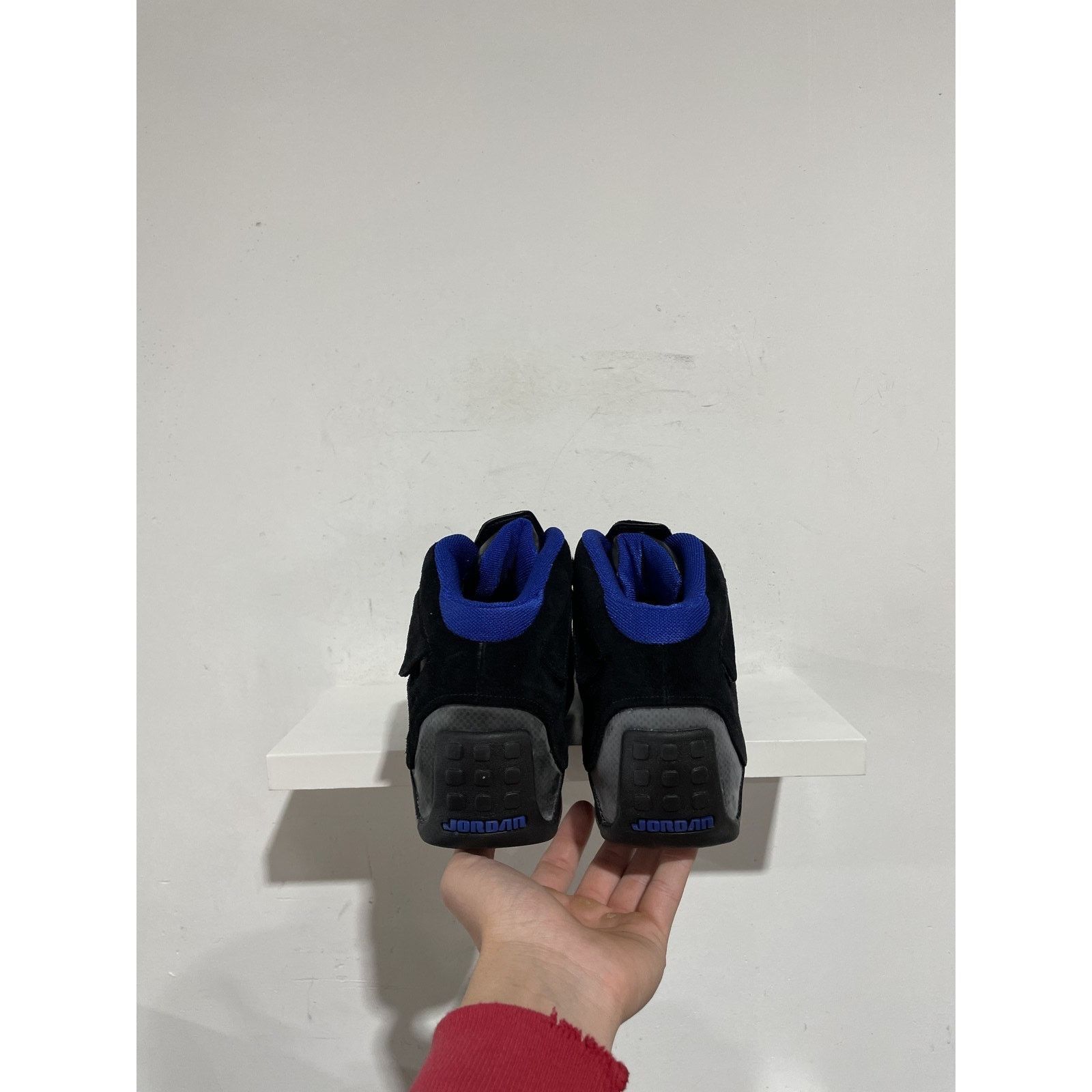 Jordan Brand NIKE JORDAN 18 OG BLACK SPORT ROYAL 2003 SIZE 12 PREOWNED Size US 12 / EU 45 - 5 Thumbnail