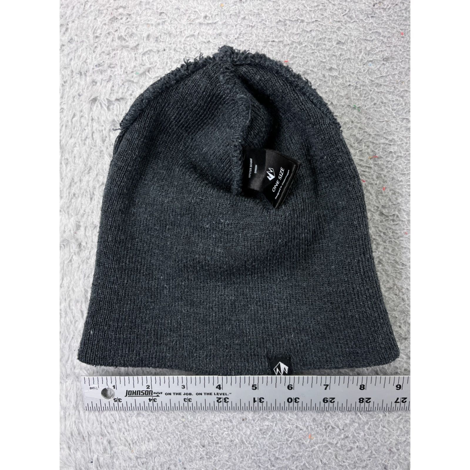 Vintage State Of Wow Beanie Adult One Size Gray Knit Acrylic Hat / Beanie Mens Skate Logo Knit Hat Size ONE SIZE - 4 Thumbnail