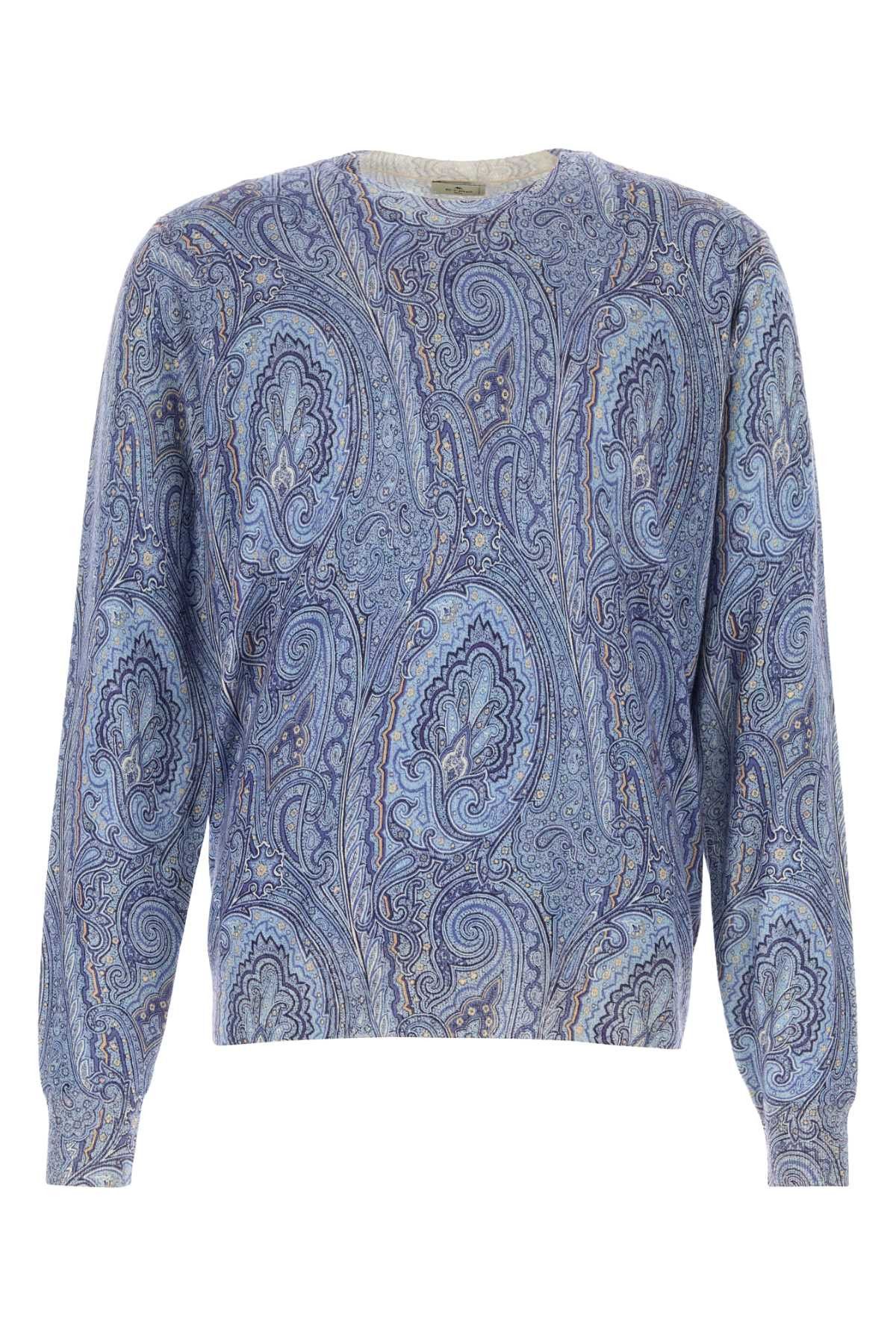 Etro Printed Silk Blend Sweater Size US S / EU 44-46 / 1 - 1 Thumbnail
