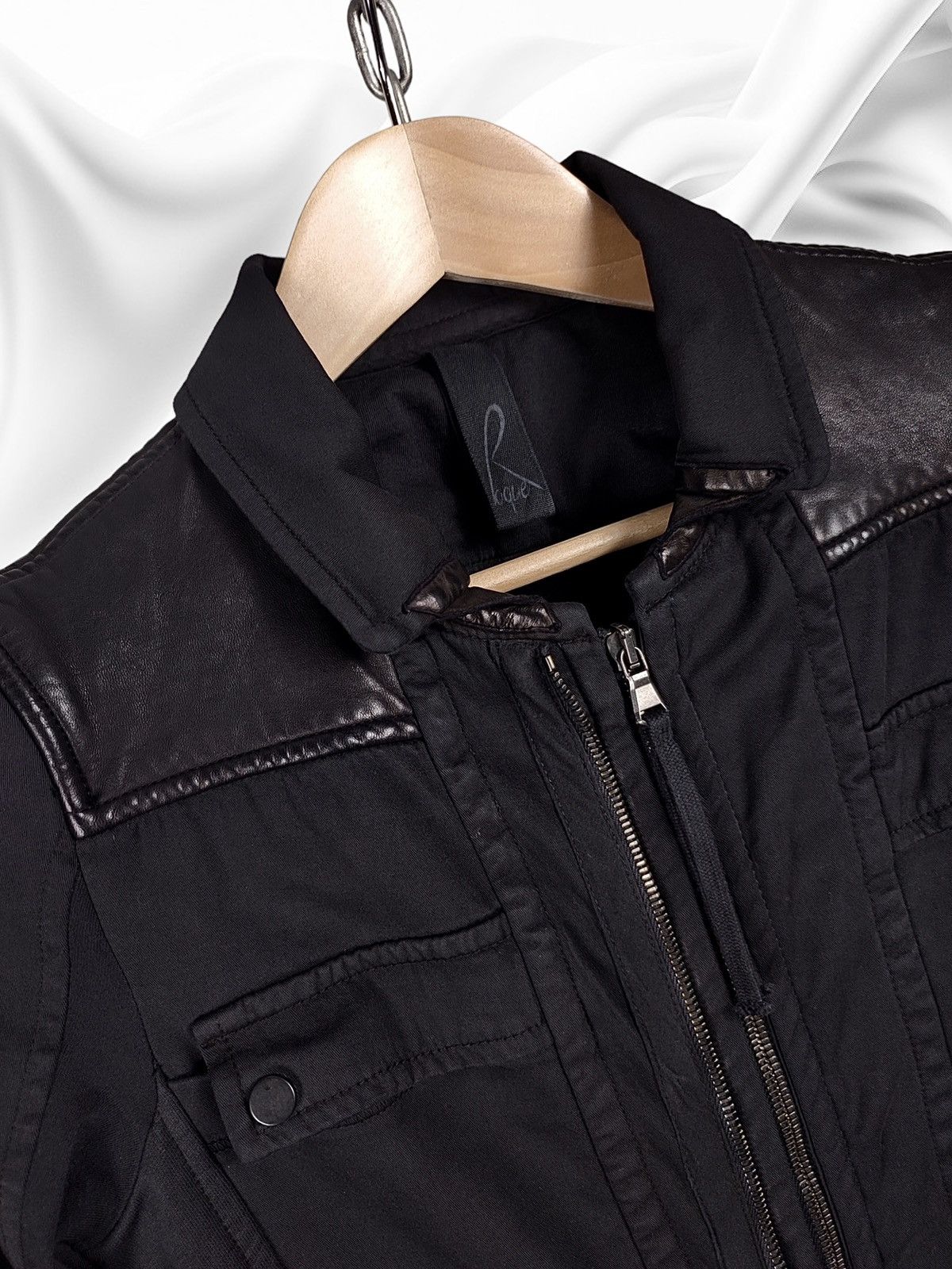 Ilaria Nistri Ilaria Nistri Roque Leather Cotton Avant-Garde Jacket Size US S / EU 44-46 / 1 - 13 Thumbnail