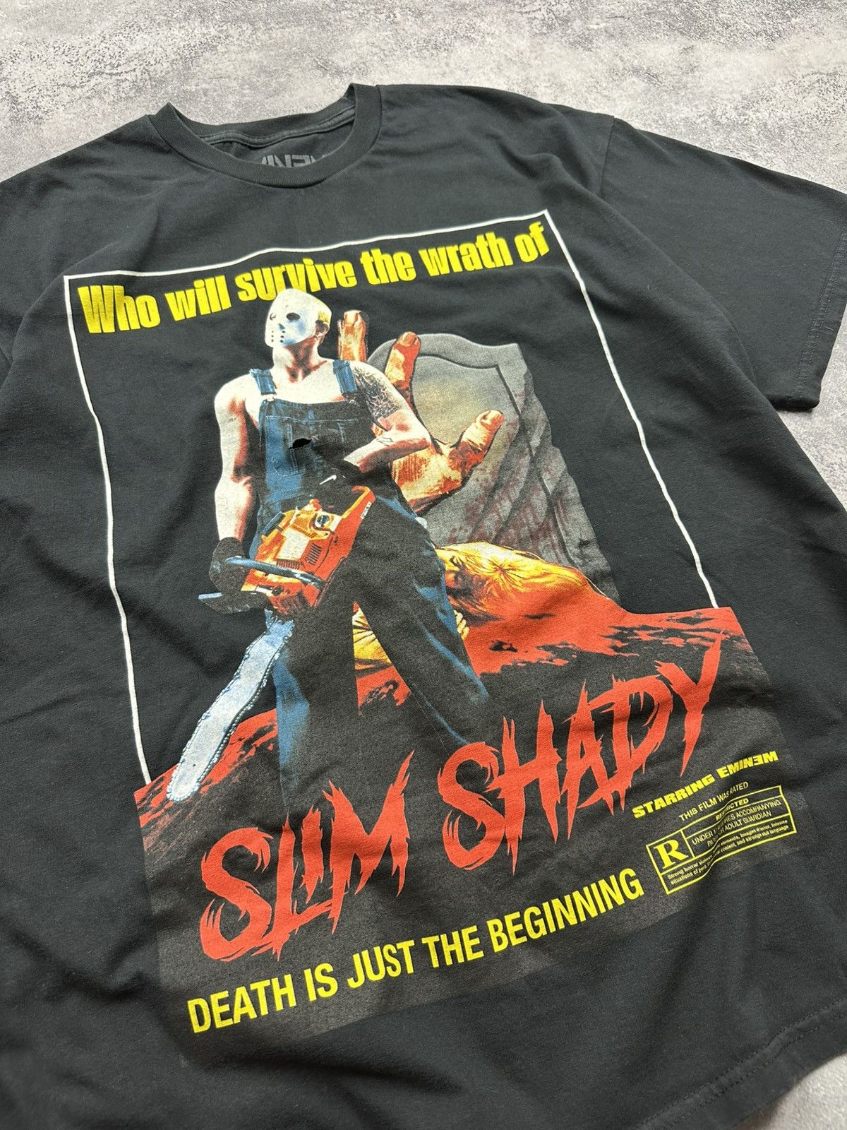Eminem Vintage Eminem T Shirt Slim Shady Rare Black Rap y2k tees Size US XL / EU 56 / 4 - 4 Thumbnail