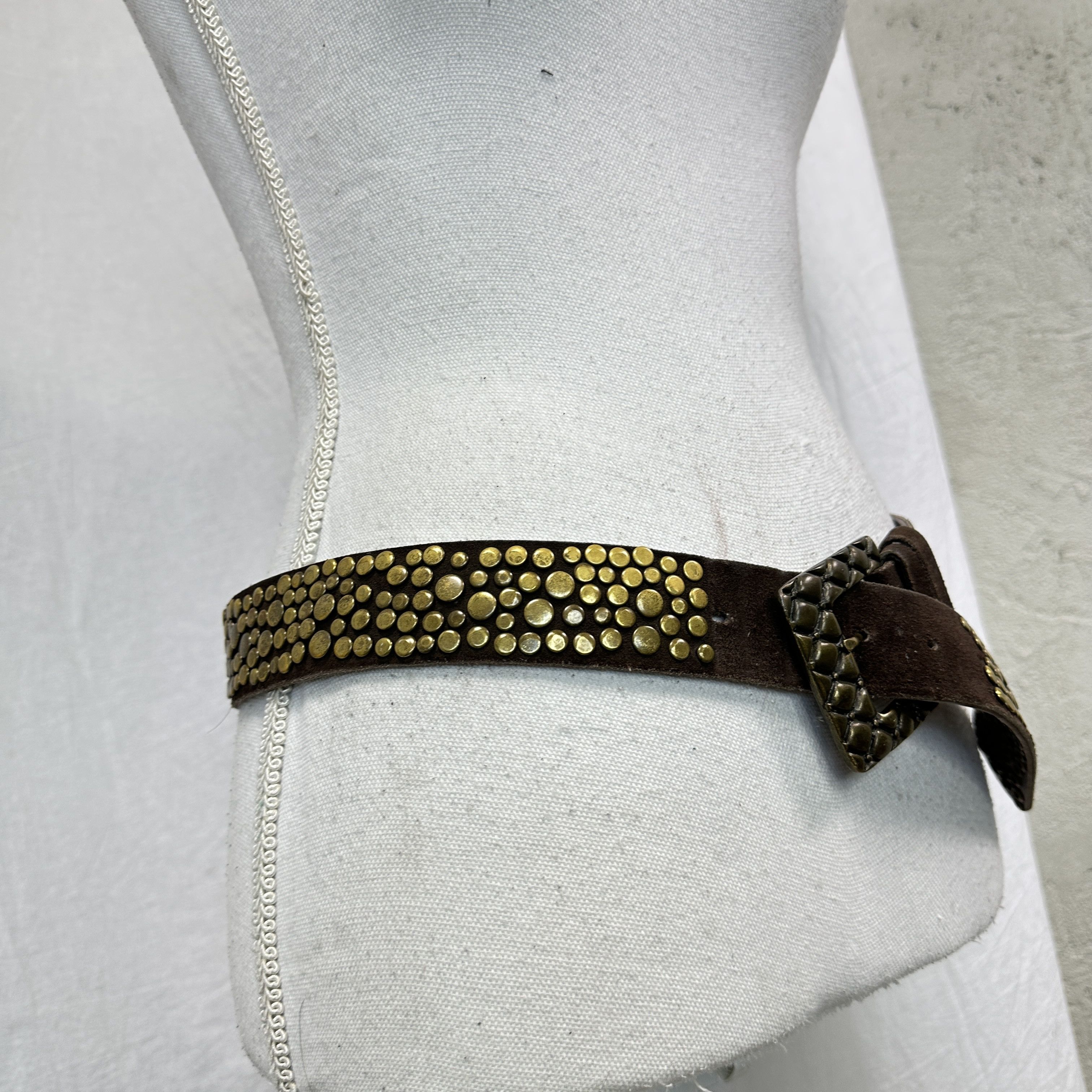 Vintage Vintage Avant Garde Grunge Studded Belt Y2K Size ONE SIZE - 6 Thumbnail