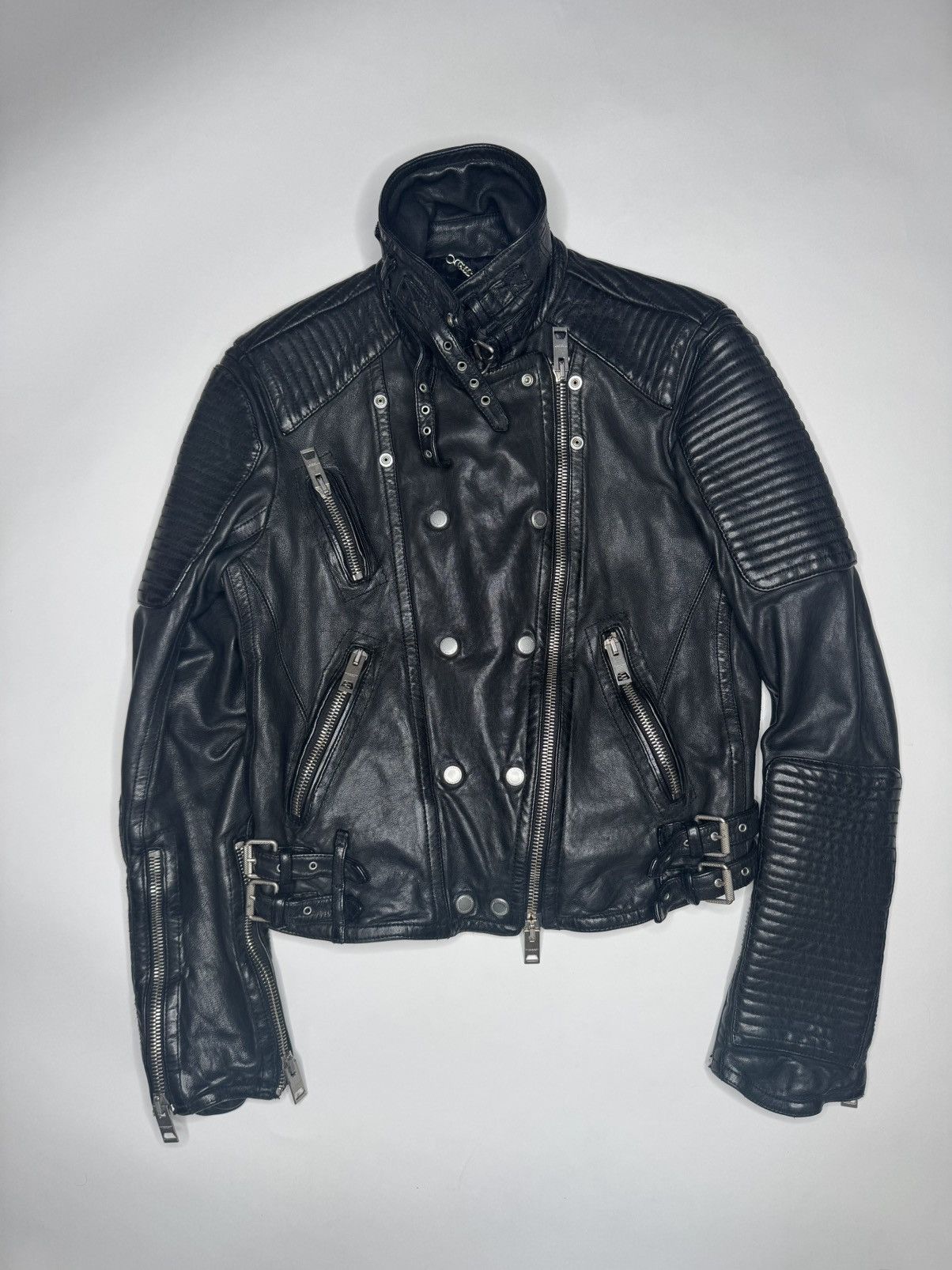 Burberry Prorsum Burberry Prorsum SS11 Loseley Quilted Biker Leather Jacket Size US S / EU 44-46 / 1 - 2 Thumbnail