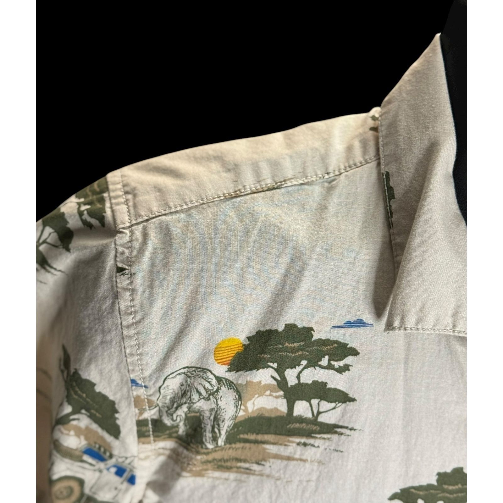 Arizona Jean Co. Safari Button Up Shirt XL Men’s Elephant Giraffe Arizona Size US XL / EU 56 / 4 - 5 Thumbnail