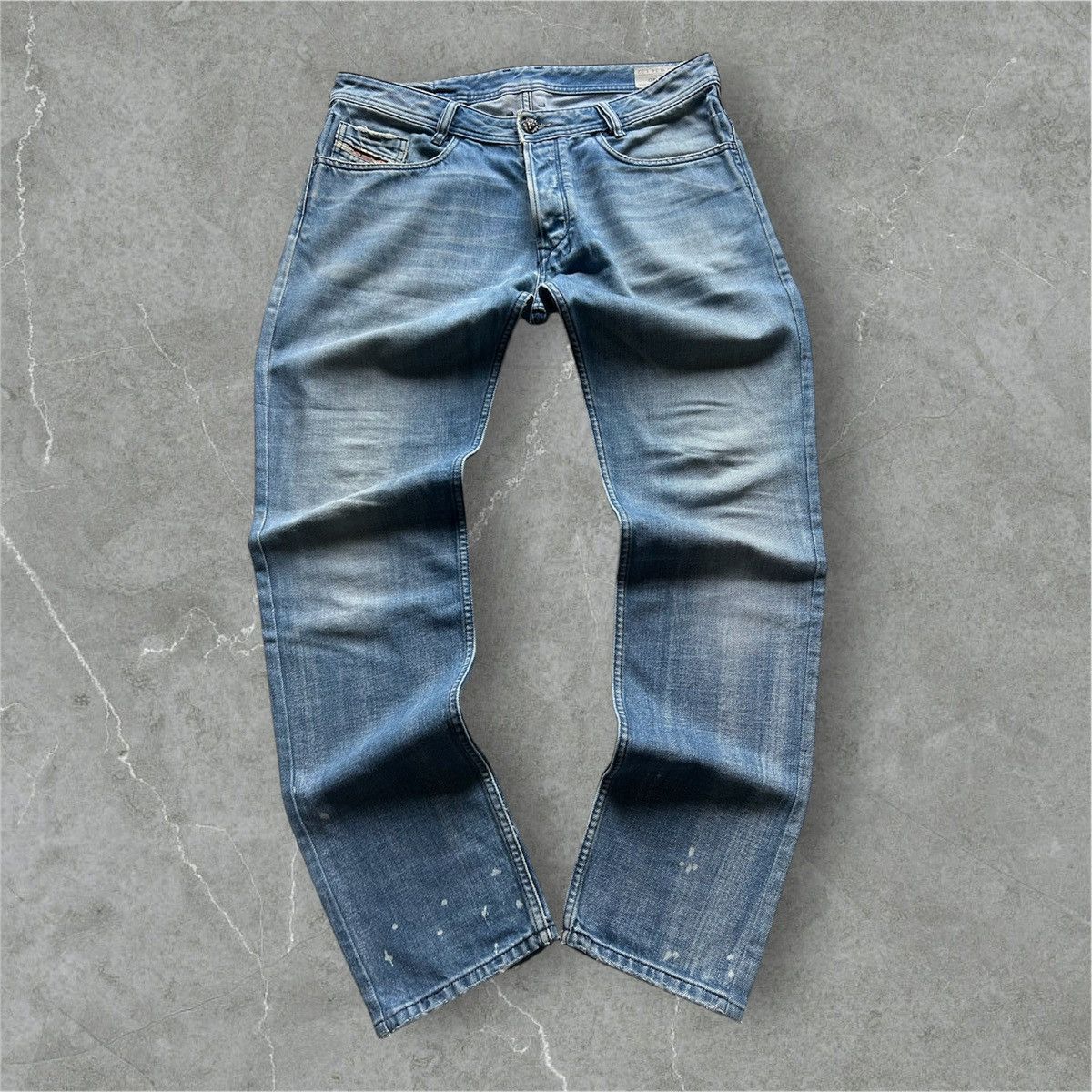 Diesel DIESEL ONIJO 0071G “Paint Splatter” Archive Denim – W34 L32, Size US 34 / EU 50 - 1 Thumbnail