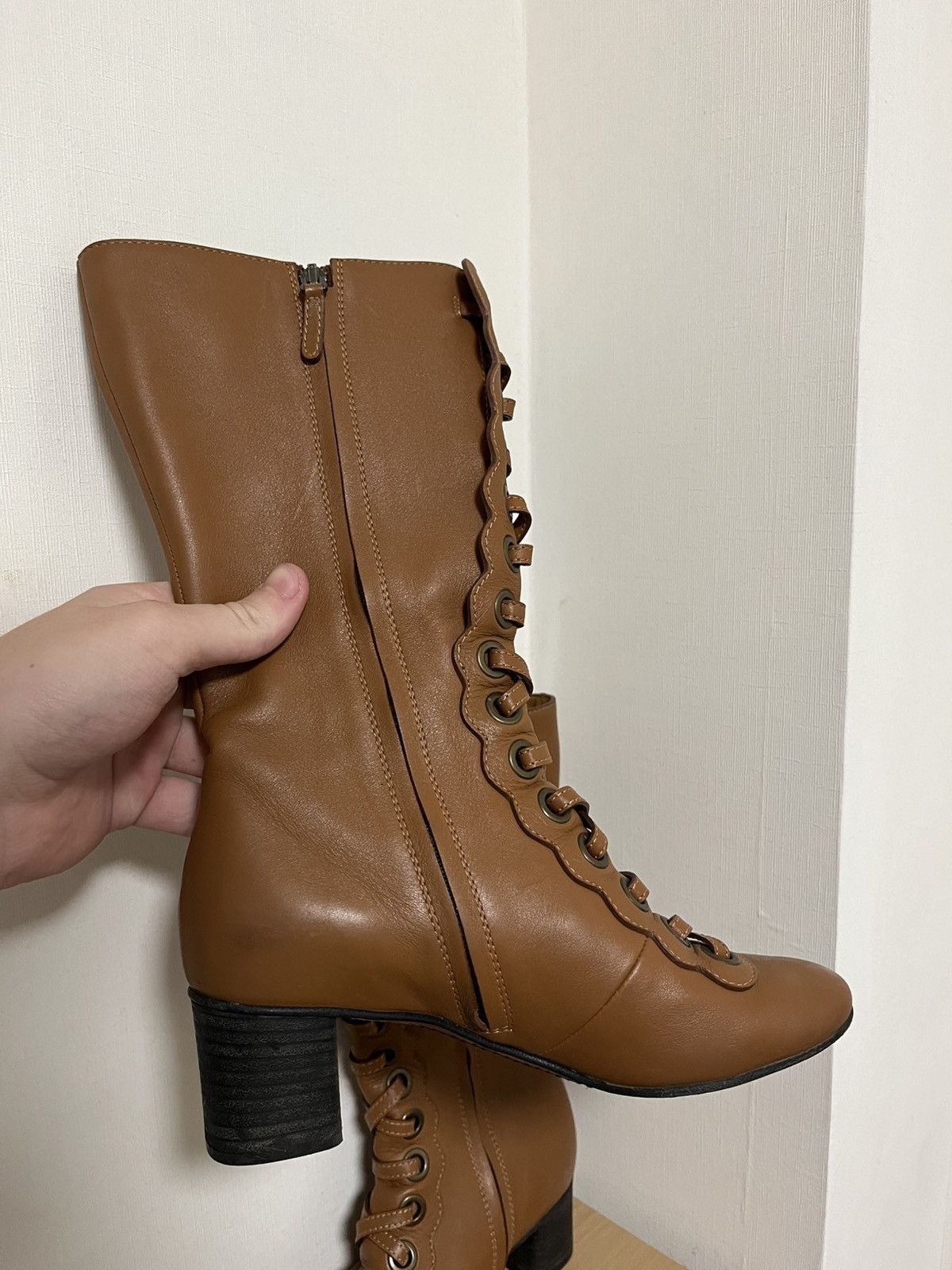 Chloe CHLOÉ Orson Iconic Rare Calf Ankle Boots Size US 8 / IT 38 - 5 Thumbnail