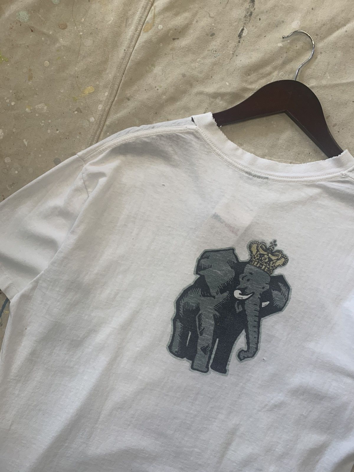 Stussy × Vintage Vintage 90s Stussy Elephant T Shirt Size US L / EU 52-54 / 3 - 9 Thumbnail