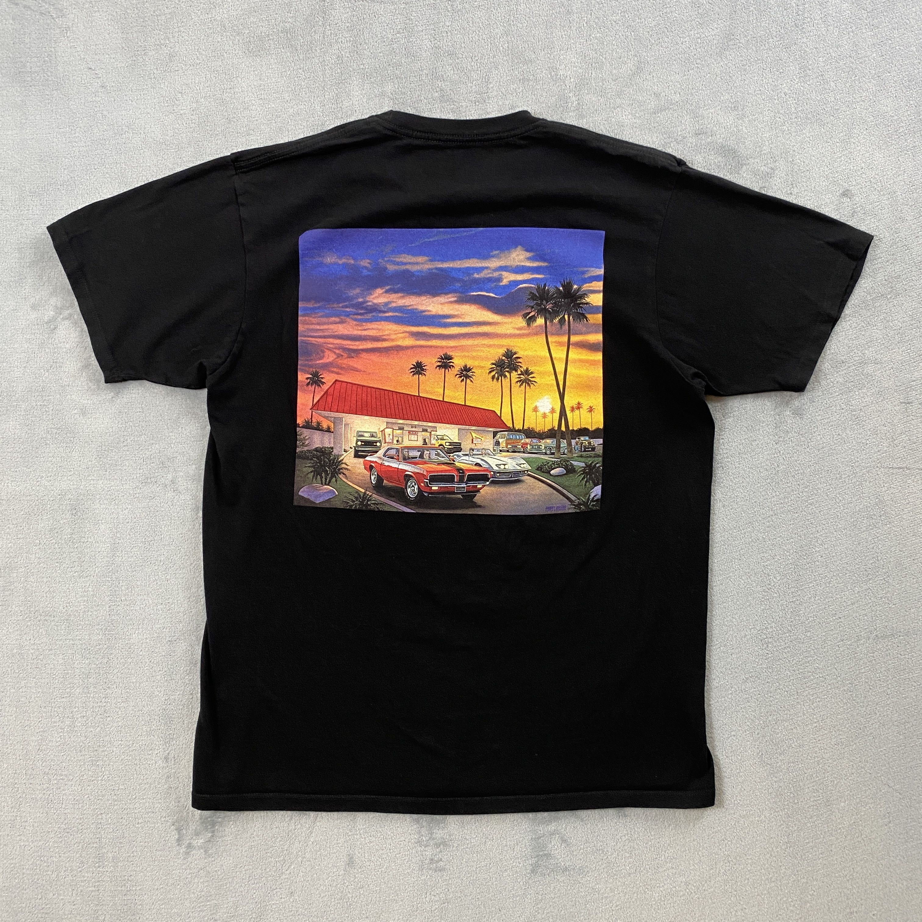 Vintage IN N OUT ARIZONA T Shirt Men MUSCLE CAR SUNSET Short Sleeve Size US L / EU 52-54 / 3 - 1 Thumbnail