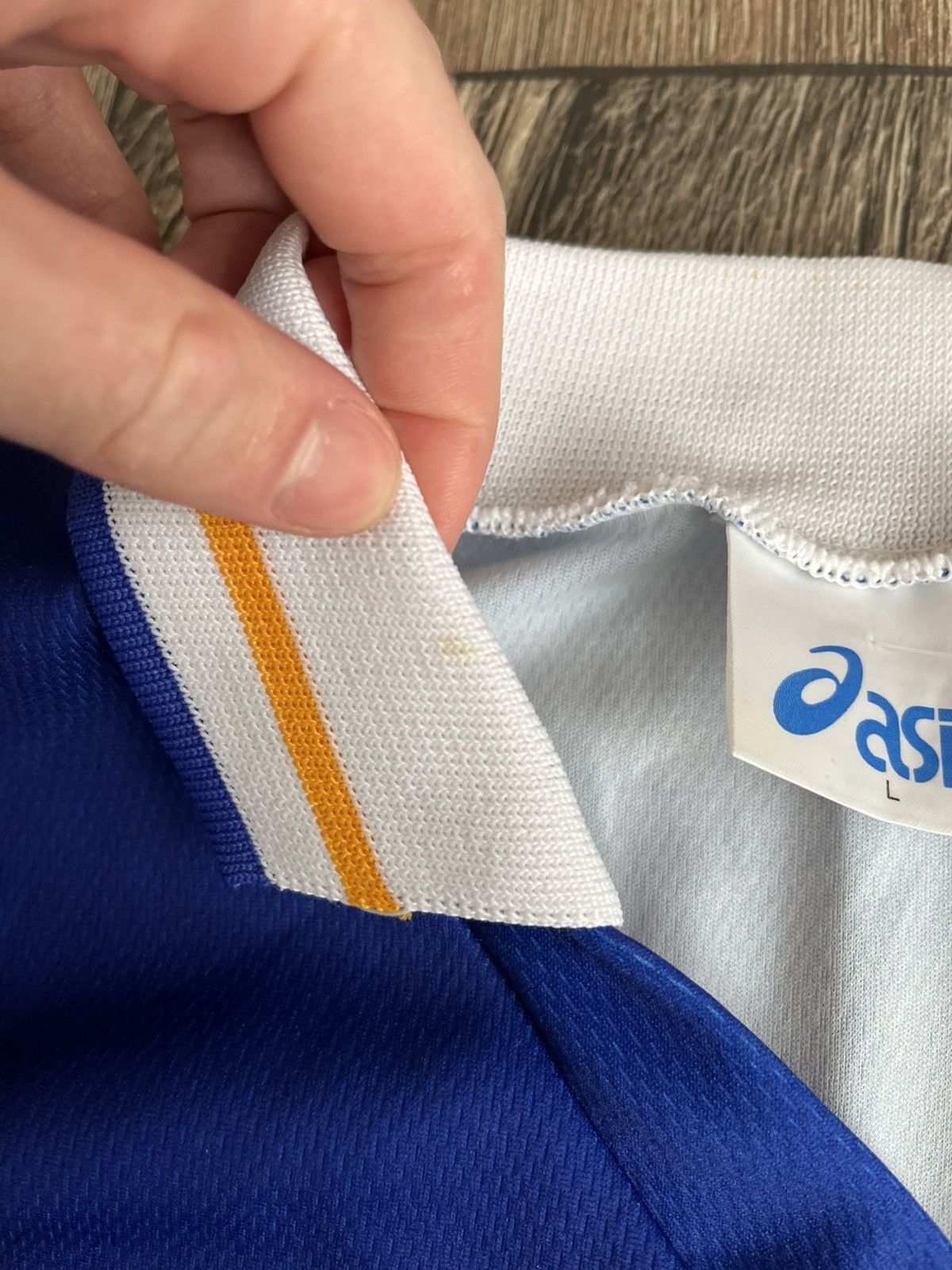 Asics Vintage Leeds Rhinos Asics 1996 Rugby League Jersey Size US L / EU 52-54 / 3 - 7 Thumbnail