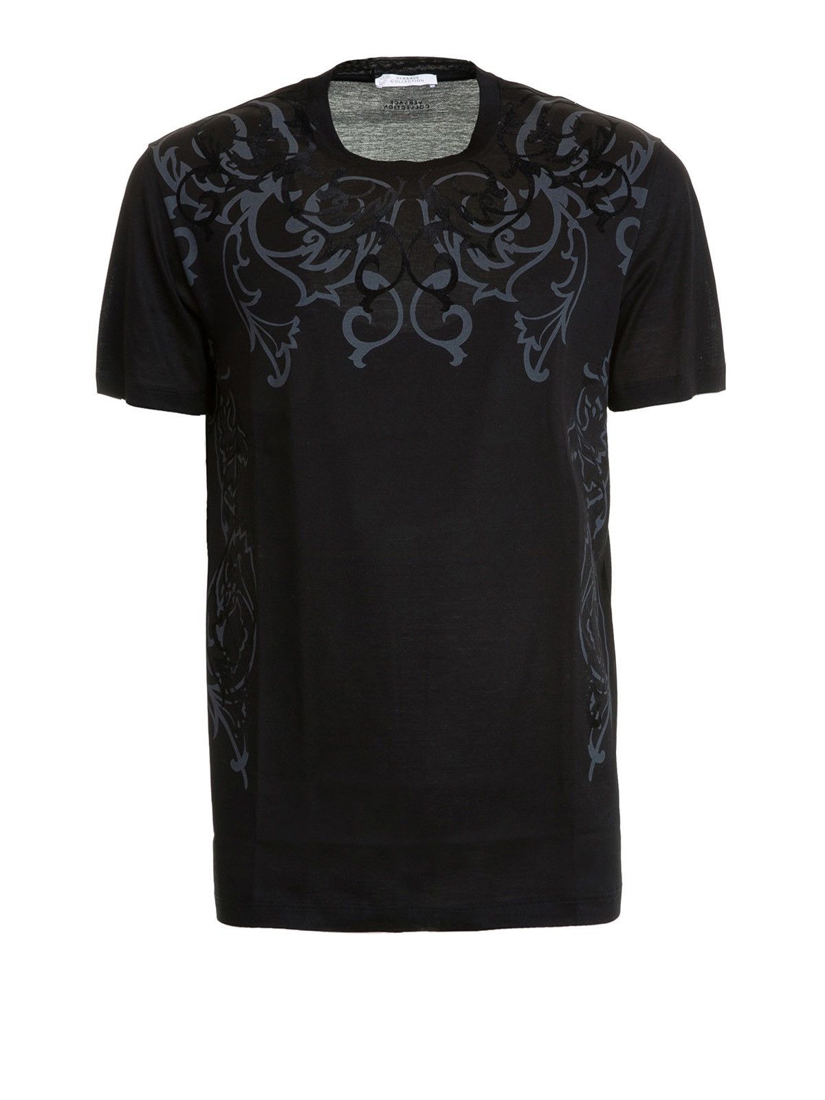 Image of Gianni Versace Versace Collection Baroque T-Shirt in Black, Men's (Size Small)