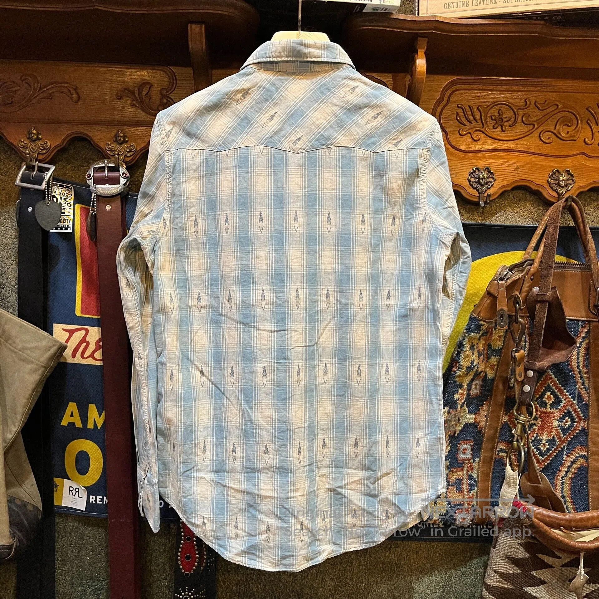 RRL Ralph Lauren RRL Vintage Embroidered Western Shirt. Size US M / EU 48-50 / 2 - 2 Thumbnail